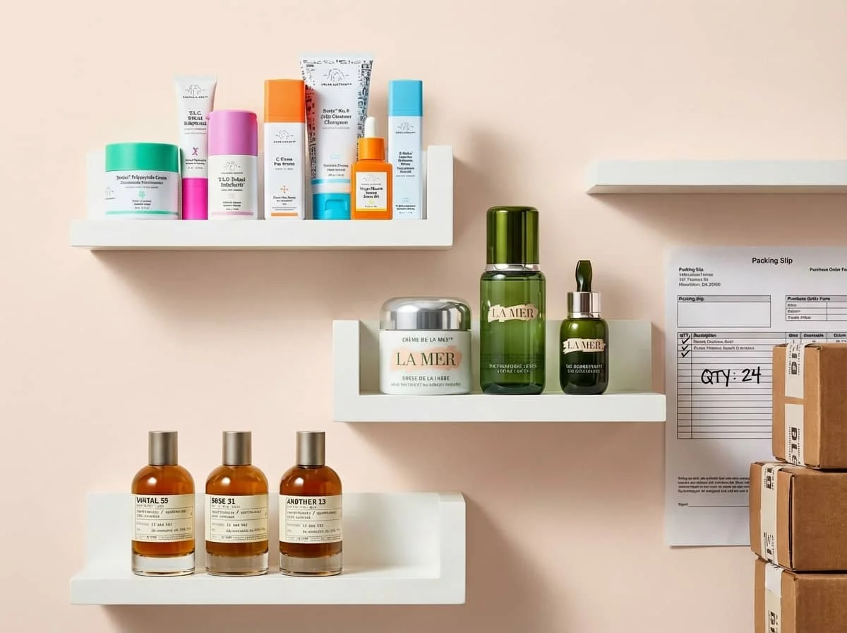 Cosmetics products for wholesale distribution